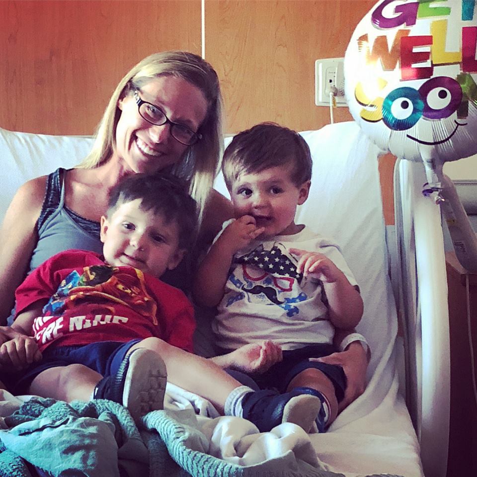 little visitors in the hospital